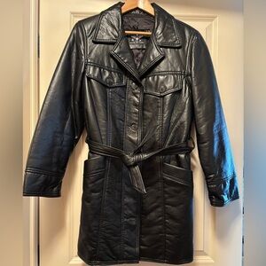 Reportage R.G.A. Black Faux Leather Jacket for Women